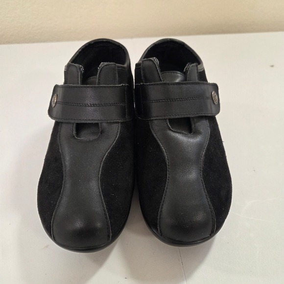 Propet Black Leather Suede Strap Comfort Shoes Women Size 7 - Picture 6 of 6